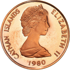 Coin, Cayman Islands, Elizabeth II, Cent, 1980, Franklin Mint, Proof, MS(65-70)