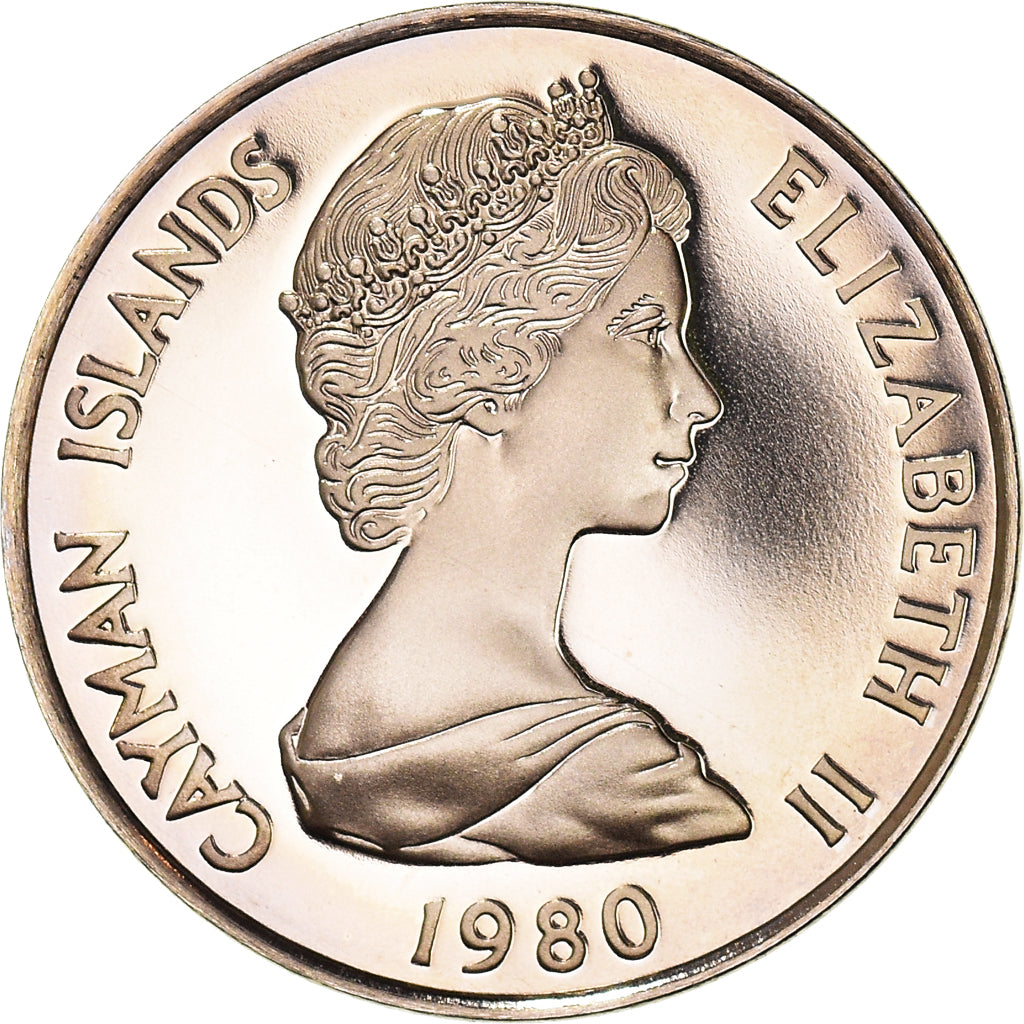 Coin, Cayman Islands, Elizabeth II, 5 Cents, 1980, British Royal Mint, Proof