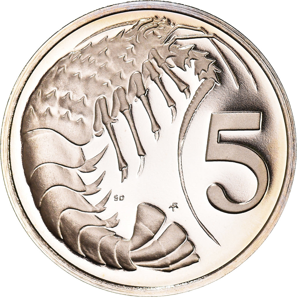 Coin, Cayman Islands, Elizabeth II, 5 Cents, 1980, British Royal Mint, Proof