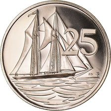 Coin, Cayman Islands, Elizabeth II, 25 Cents, 1980, British Royal Mint, Proof