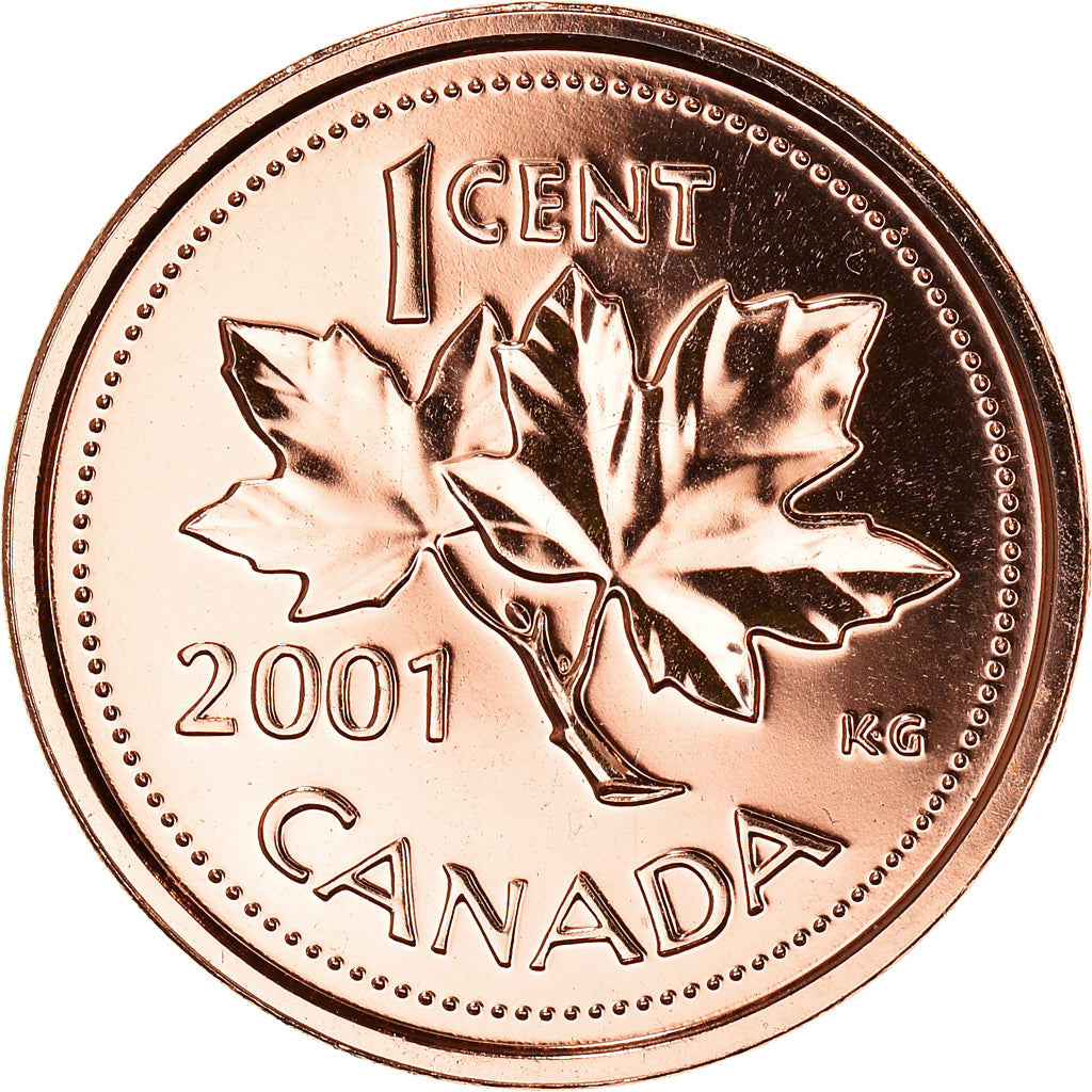Coin, Canada, Elizabeth II, Cent, 2001, Royal Canadian Mint, Ottawa, MS(63)