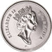 Moeda, Canadá, Elizabeth II, 50 Cents, 2001, MS(60-62), Aço Niquelado, KM:509