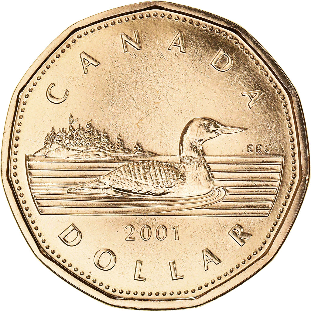 Coin, Canada, Elizabeth II, Dollar, 2001, Royal Canadian Mint, MS(60-62)