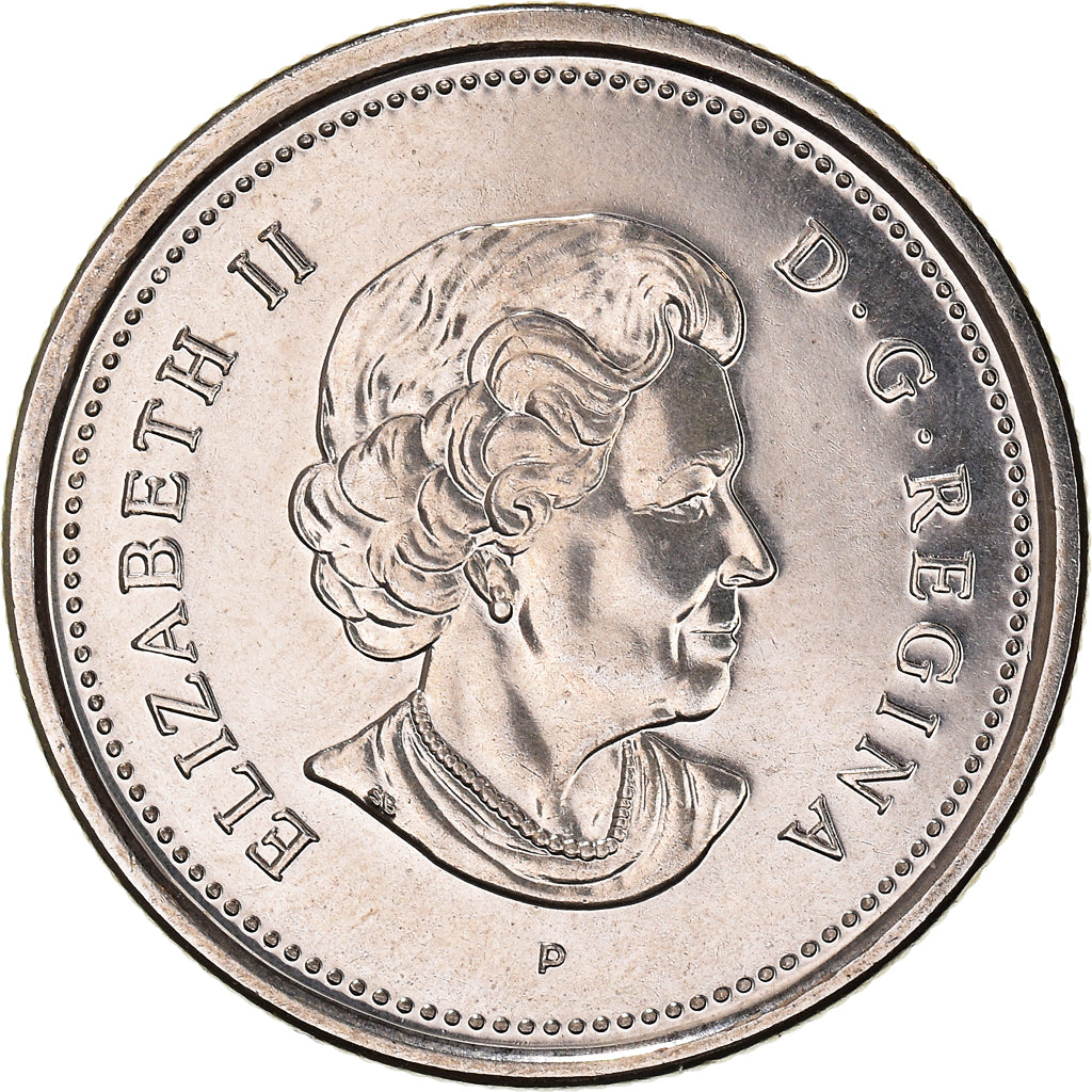 Coin, Canada, Elizabeth II, 25 Cents, 2004, Royal Canadian Mint, AU(55-58)