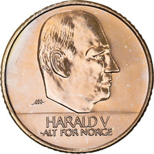 Coin, Norway, Harald V, 10 Kroner, 2001, MS(60-62), Nickel-brass, KM:457