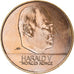 Coin, Norway, Harald V, 20 Kroner, 2001, AU(55-58), Nickel-brass, KM:453