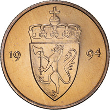 Moneta, Norvegia, Olav V, 50 Öre, 1994, SPL, Rame-nichel, KM:418