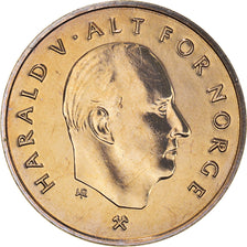 Coin, Norway, Harald V, Krone, 1994, MS(60-62), Copper-nickel, KM:436