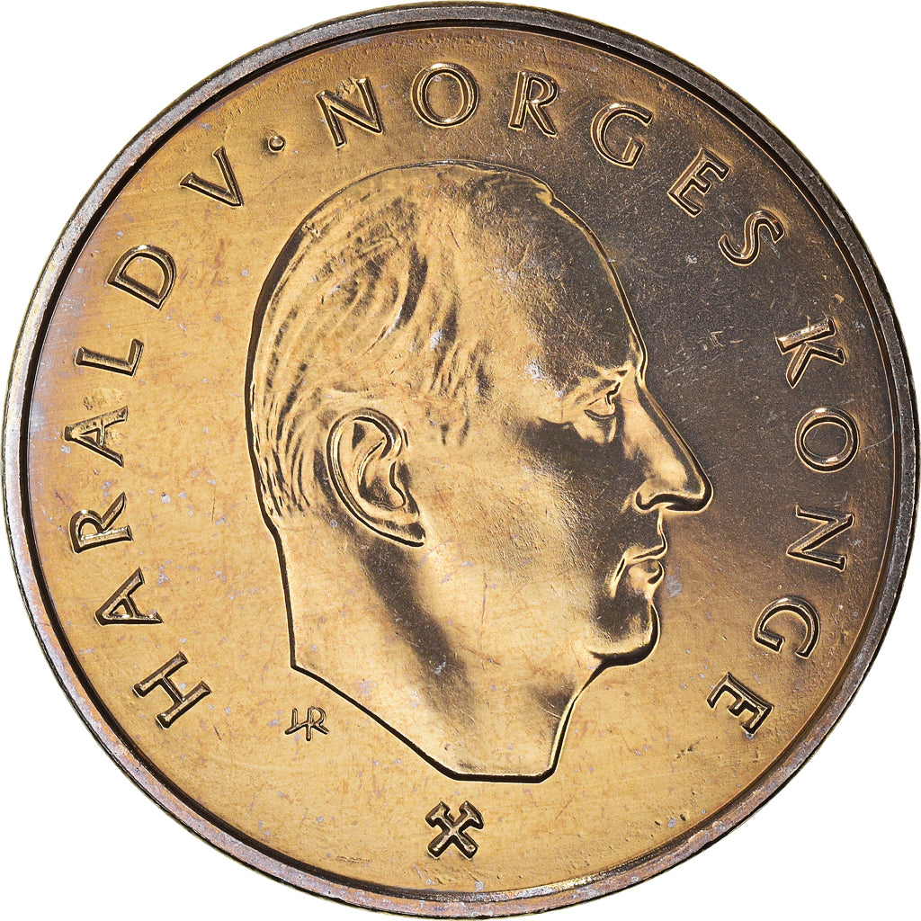 Monnaie, Norvège, Harald V, 5 Kroner, 1994, SUP, Cupro-nickel, KM:437