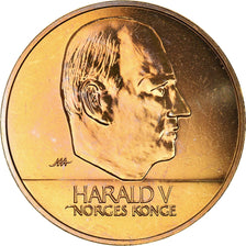 Coin, Norway, Harald V, 20 Kroner, 1994, AU(55-58), Nickel-brass, KM:453