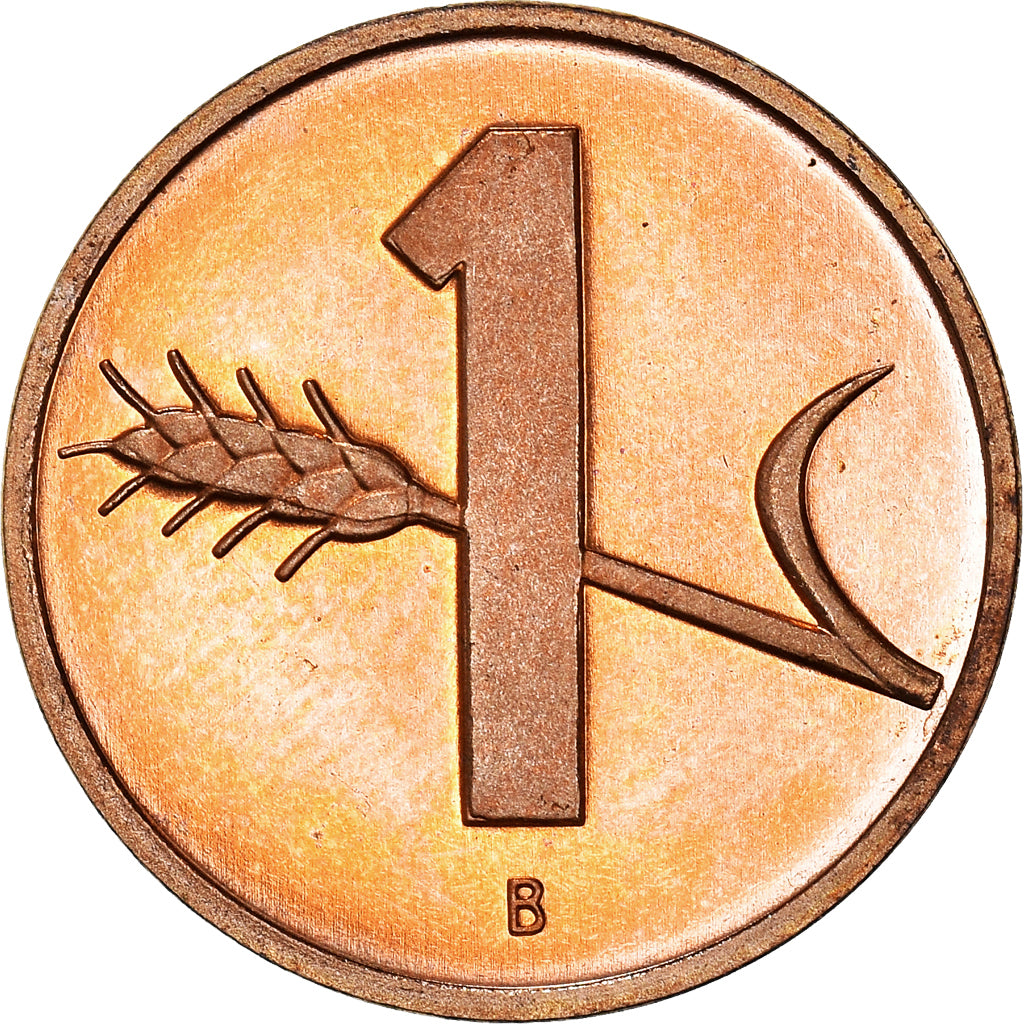 Coin, Switzerland, Rappen, 2001, Bern, Proof / BE, MS(65-70), Bronze, KM:46