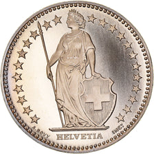 Coin, Switzerland, 2 Francs, 2001, Bern, Proof / BE, MS(65-70), Copper-nickel