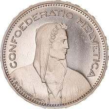 Münze, Schweiz, 5 Francs, 2001, Bern, Proof / BE, STGL, Kupfer-Nickel, KM:40a.4