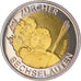 Münze, Schweiz, 5 Francs, 2001, Bern, Proof / BE, VZ+, Bi-Metallic, KM:92
