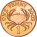 Moneda, Guernsey, Elizabeth II, Penny, 2003, SC, Cobre chapado en acero, KM:89