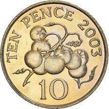 Coin, Guernsey, 10 Pence, 2003, AU(55-58), Cupronickel