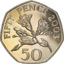 Coin, Guernsey, Elizabeth II, 50 Pence, 2003, British Royal Mint, AU(55-58)