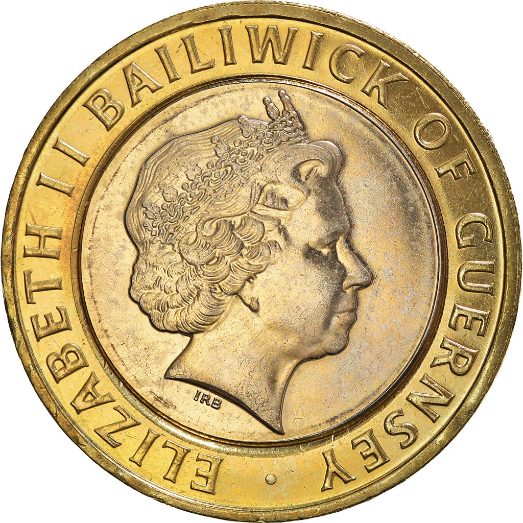 Coin, Guernsey, Elizabeth II, 2 Pounds, 2003, British Royal Mint, AU(50-53)