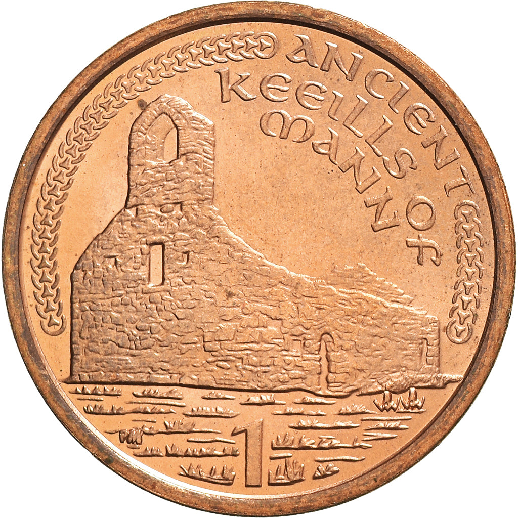 Coin, Isle of Man, Elizabeth II, Penny, 2001, Pobjoy Mint, MS(60-62), Copper