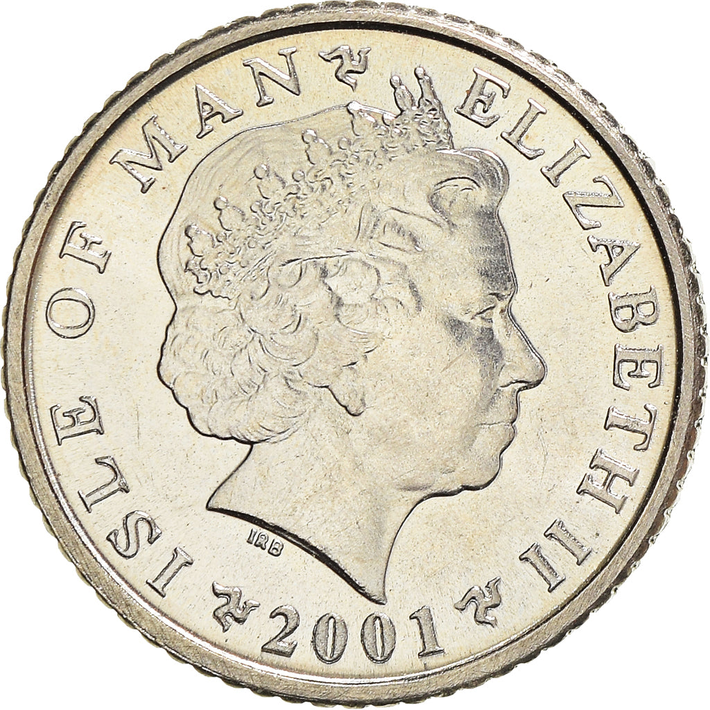 Coin, Isle of Man, Elizabeth II, 5 Pence, 2001, Pobjoy Mint, MS(60-62)