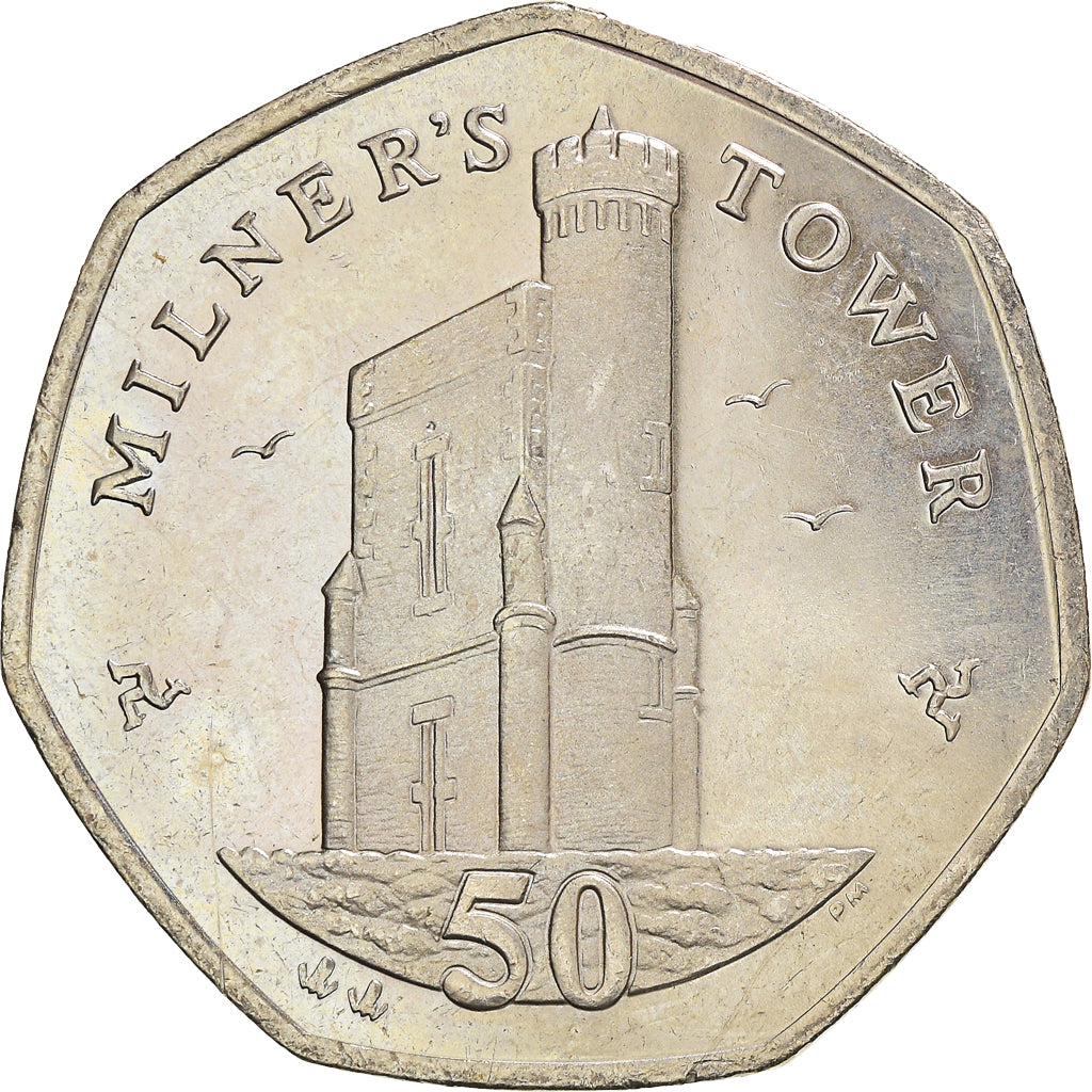 Moneta, Isola di Man, Elizabeth II, 50 Pence, 2004, Pobjoy Mint, BB+