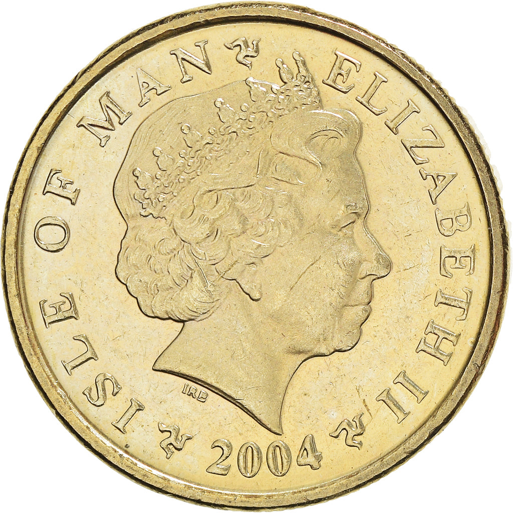 Coin, Isle of Man, Elizabeth II, Pound, 2004, Pobjoy Mint, AU(50-53)