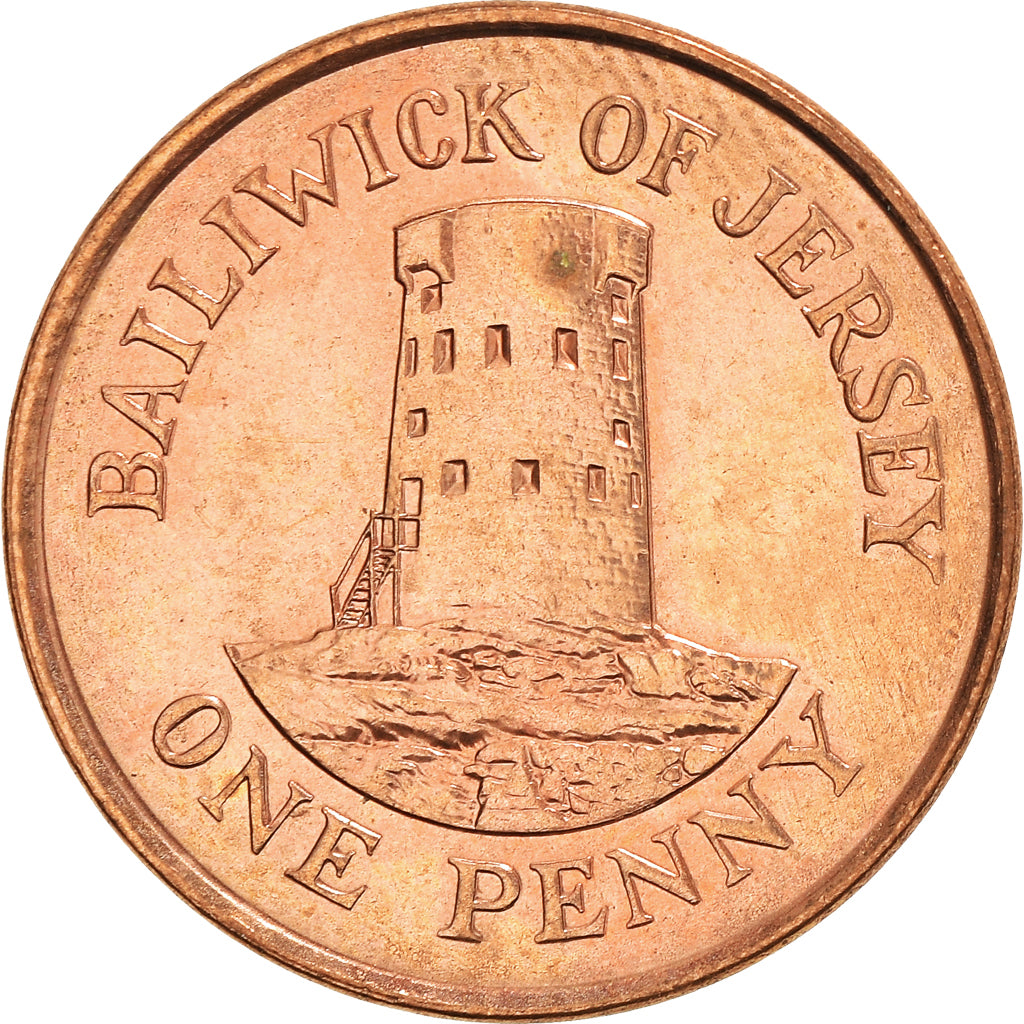 Moneta, Jersey, Elizabeth II, Penny, 1994, SPL-, Acciaio placcato rame, KM:54b