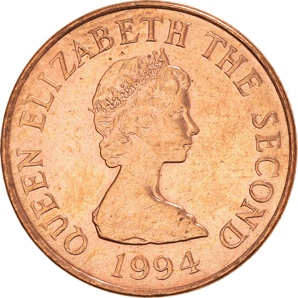 Moneta, Jersey, Elizabeth II, Penny, 1994, SPL-, Acciaio placcato rame, KM:54b