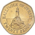 Münze, Jersey, Elizabeth II, 20 Pence, 1994, SS+, Kupfer-Nickel, KM:66