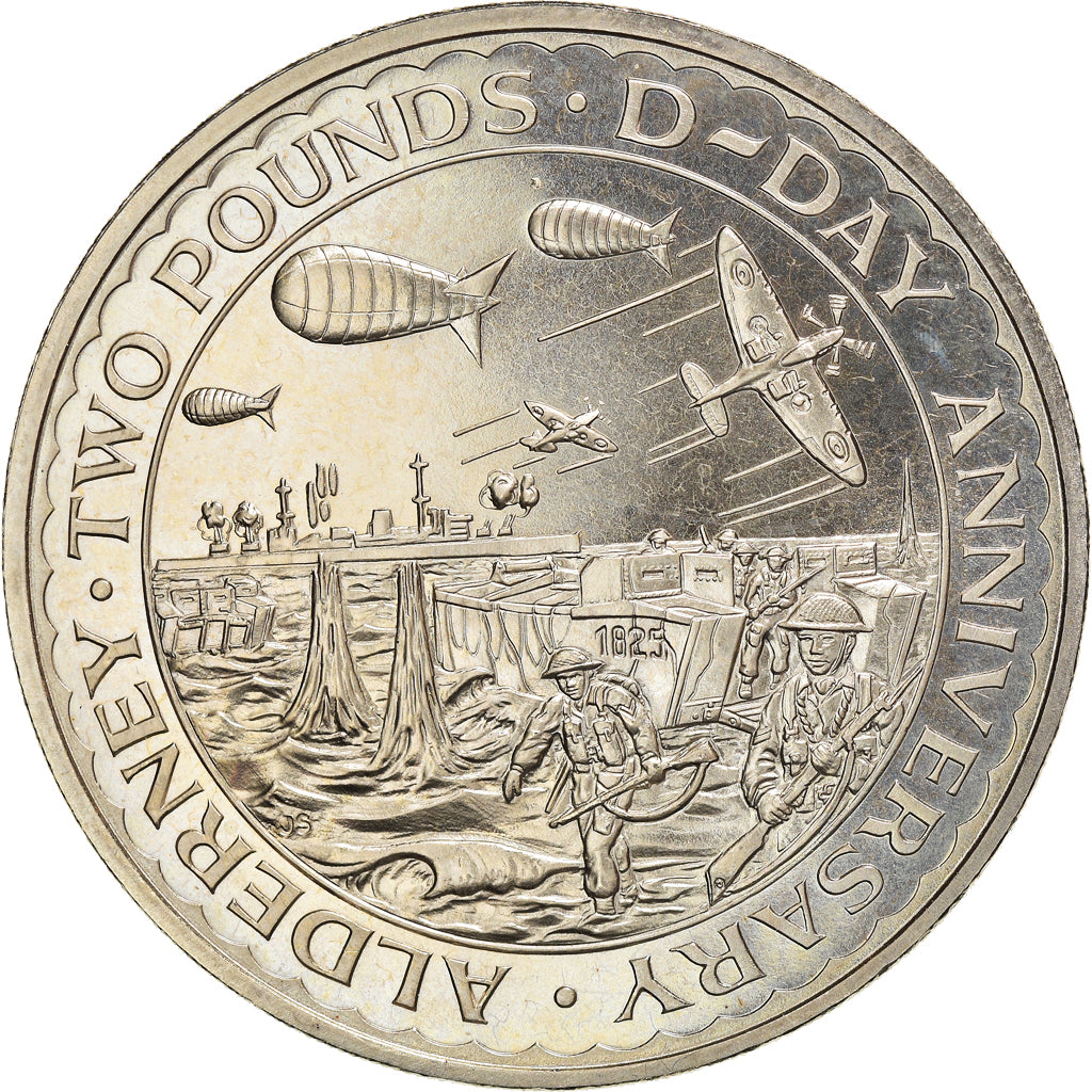 Münze, Alderney, Elizabeth II, 2 Pounds, 1994, UNZ, Kupfer-Nickel, KM:7