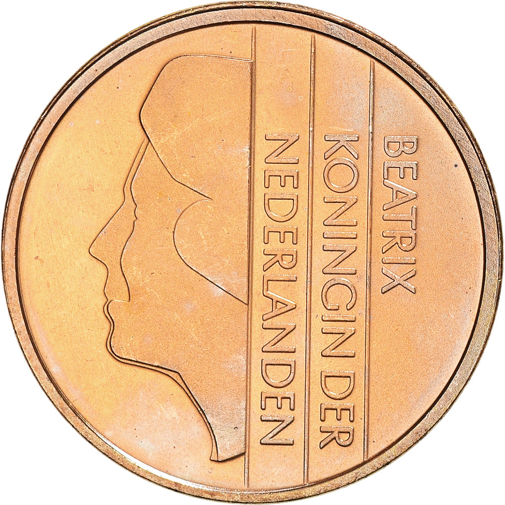 Coin, Netherlands, Beatrix, 5 Cents, 2001, Utrecht, MS(60-62), Bronze, KM:202