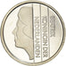 Coin, Netherlands, Beatrix, 25 Cents, 2001, Utrecht, MS(63), Nickel, KM:204