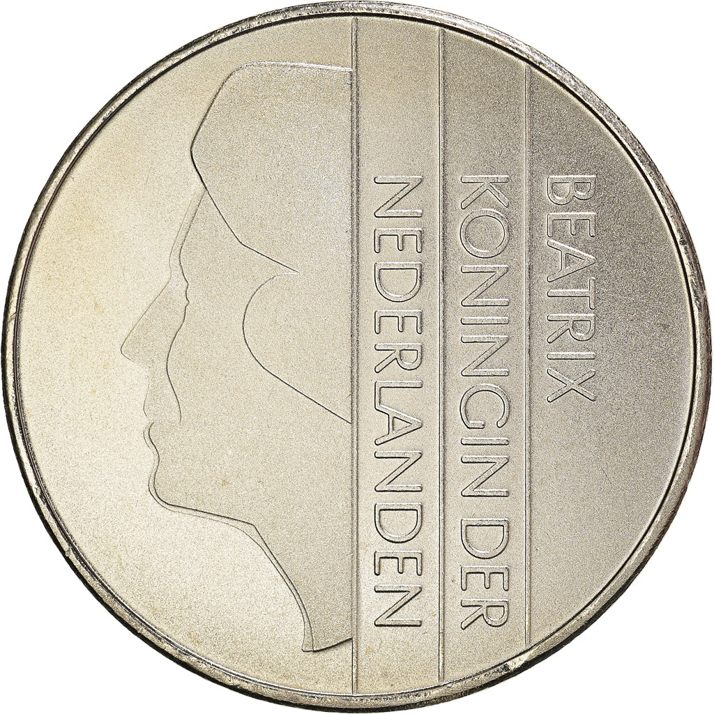 Coin, Netherlands, Beatrix, 2-1/2 Gulden, 2001, Utrecht, MS(63), Nickel, KM:206