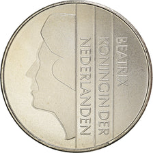 Coin, Netherlands, Beatrix, 2-1/2 Gulden, 2001, Utrecht, MS(63), Nickel, KM:206