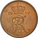 Coin, Denmark, Frederik IX, 5 Öre, 1967, Copenhagen, AU(50-53), Bronze