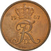 Moneta, Danimarca, Frederik IX, 5 Öre, 1967, Copenhagen, BB+, Bronzo, KM:848.1