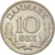 Coin, Denmark, Frederik IX, 10 Öre, 1966, Copenhagen, AU(55-58), Copper-nickel