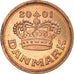 Coin, Denmark, Margrethe II, 25 Öre, 2001, MS(60-62), Bronze, KM:868.1