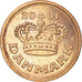 Coin, Denmark, Margrethe II, 50 Öre, 2001, Brondby, AU(50-53), Bronze, KM:866.2