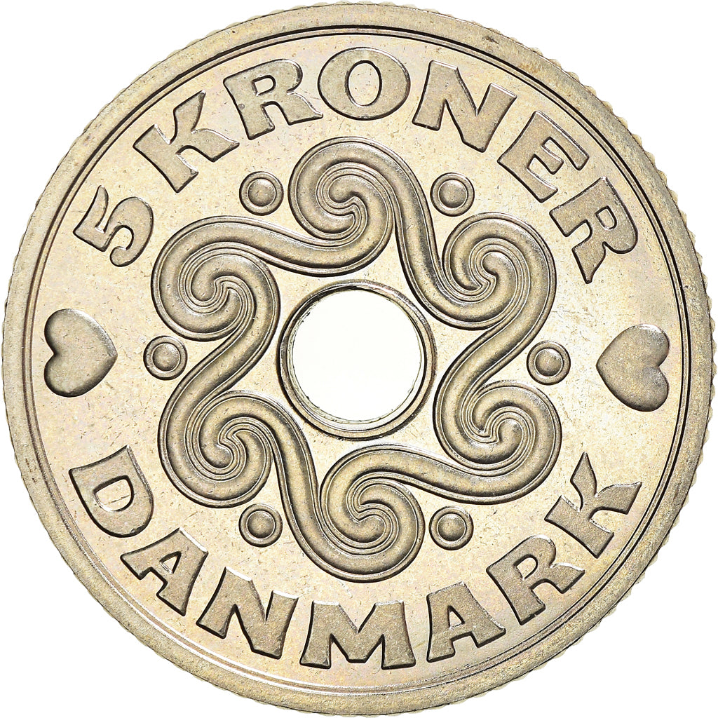 Coin, Denmark, Margrethe II, 5 Kroner, 2001, Copenhagen, MS(60-62)