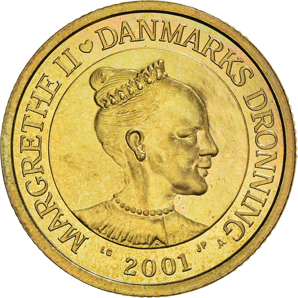 Monnaie, Danemark, Margrethe II, 20 Kroner, 2001, Copenhagen, SUP+