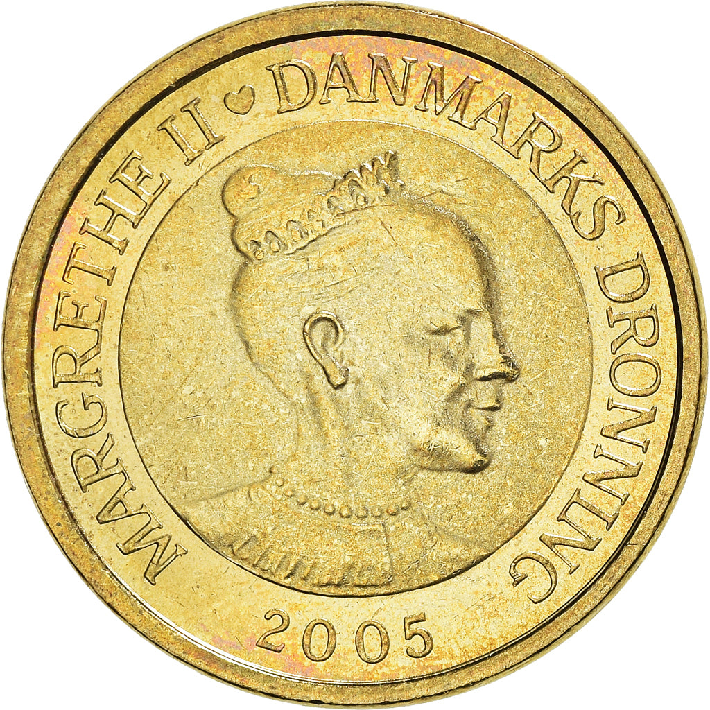 Moneta, Danimarca, Margrethe II, 10 Kroner, 2005, Copenhagen, SPL-