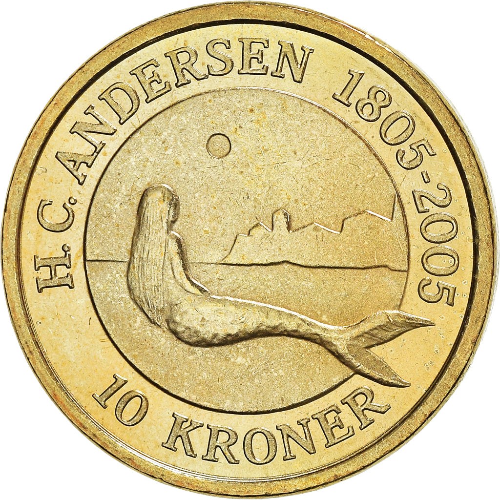 Moneta, Danimarca, Margrethe II, 10 Kroner, 2005, Copenhagen, SPL-