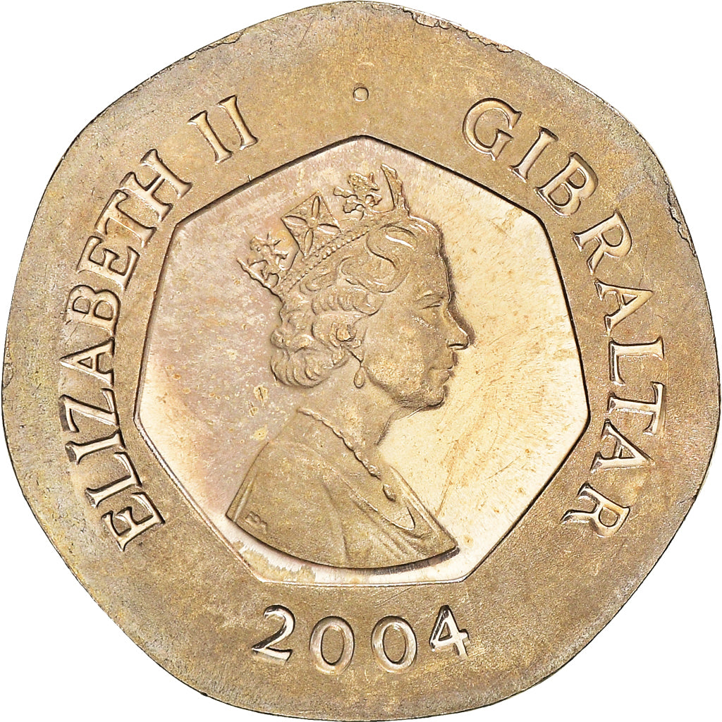 Moneta, Gibilterra, Elizabeth II, 20 Pence, 2004, SPL-, Rame-nichel, KM:1048