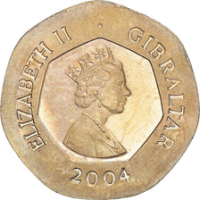 Moneta, Gibilterra, Elizabeth II, 20 Pence, 2004, SPL-, Rame-nichel, KM:1048