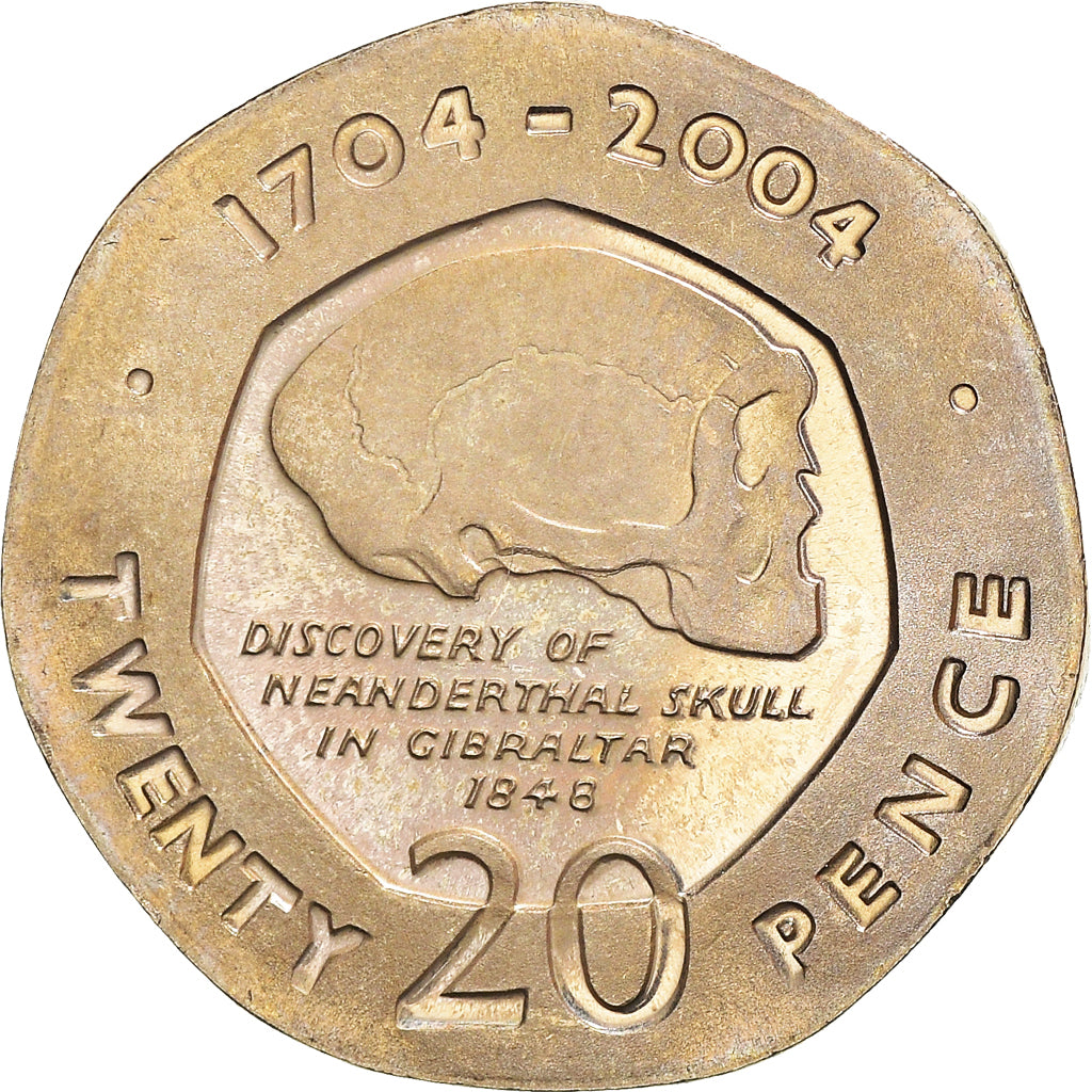 Moneta, Gibilterra, Elizabeth II, 20 Pence, 2004, SPL-, Rame-nichel, KM:1048