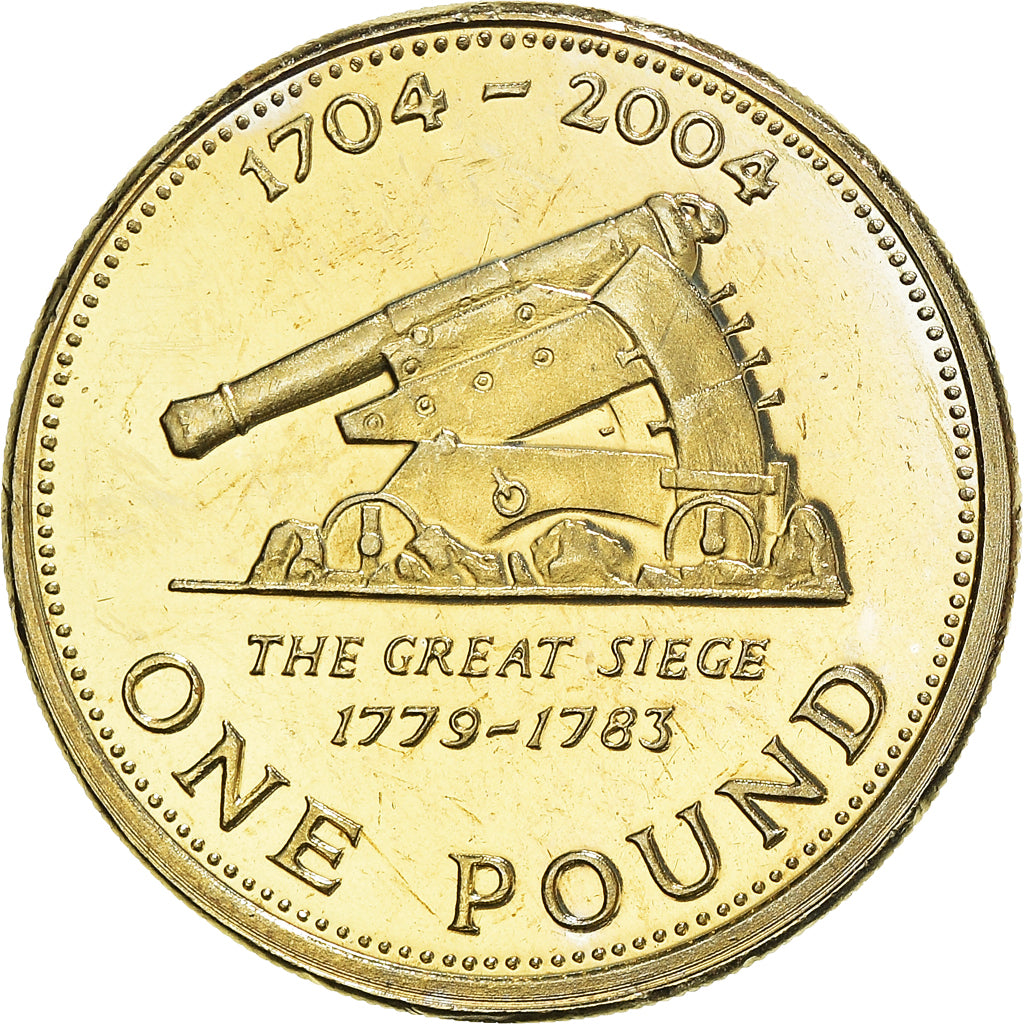 Coin, Gibraltar, Elizabeth II, Pound, 2004, Pobjoy Mint, MS(60-62)