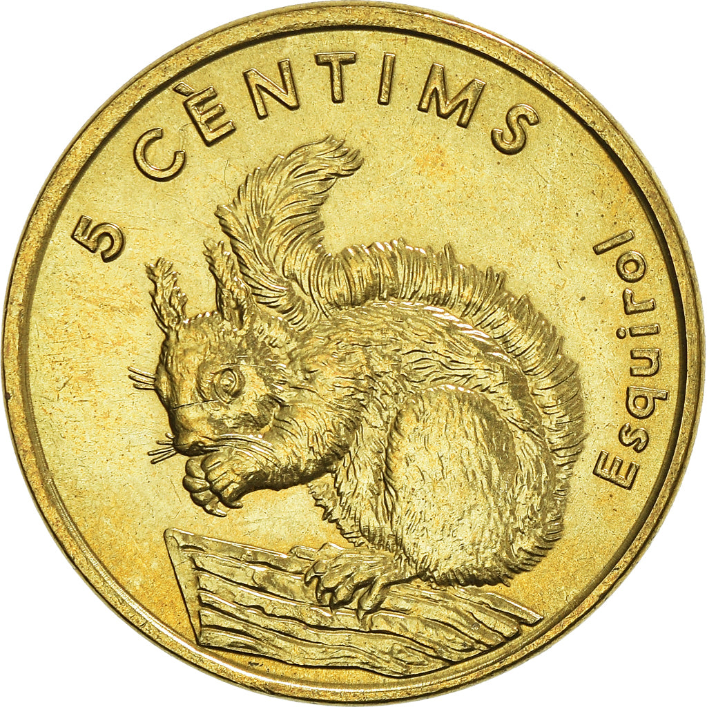 Coin, Andorra, 5 Centims, 2002, AU(55-58), Brass, KM:180