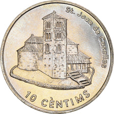 Moneda, Andorra, 10 Centims, 2002, EBC, Latón, KM:182
