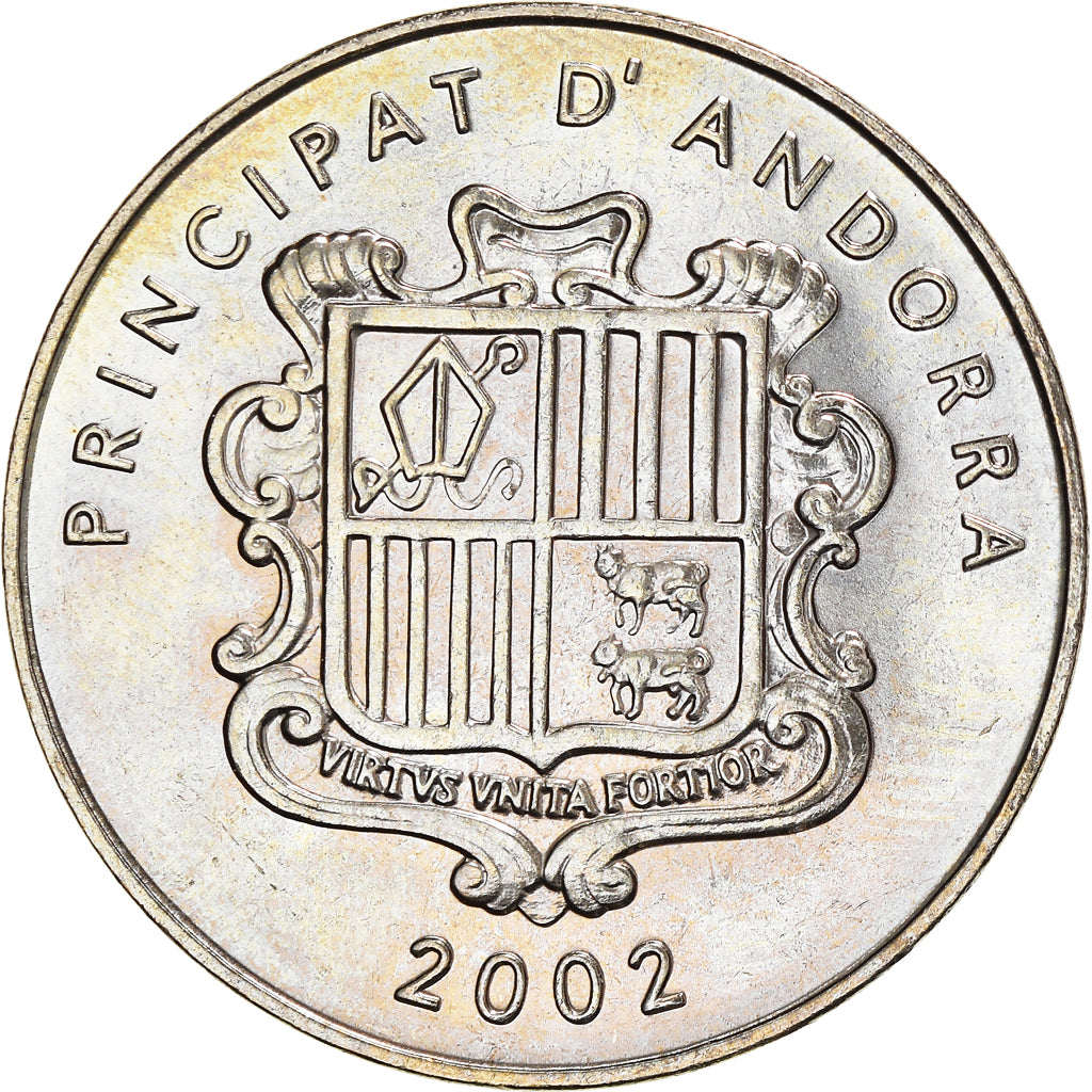 Moneda, Andorra, 10 Centims, 2002, EBC, Latón, KM:182